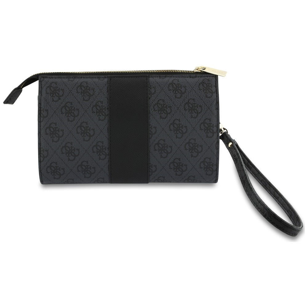 Θήκη γενικής χρήσης για κινητό, Guess, 4G Round Classic Logo Stripe, Μαύρη