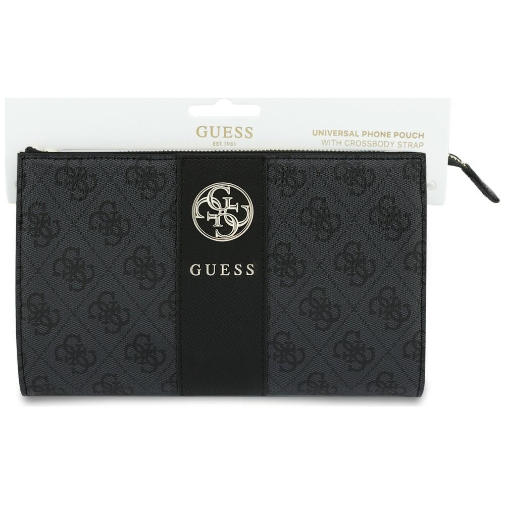 Θήκη γενικής χρήσης για κινητό, Guess, 4G Round Classic Logo Stripe, Μαύρη