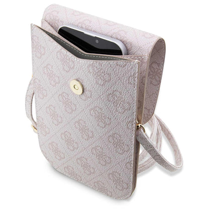 Τσάντα Παγκόσμια για Τηλέφωνο, Guess, 4G Stripes, Ροζ