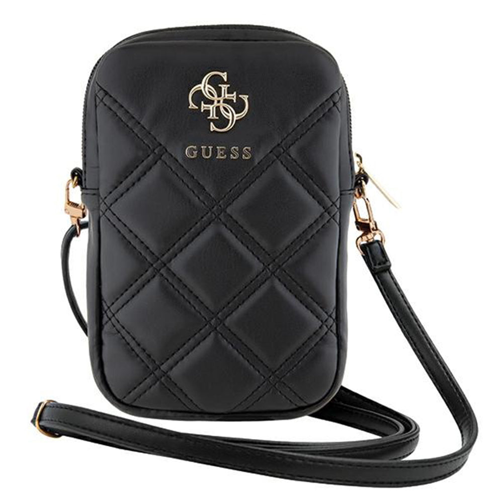 Τσάντα Παγκόσμια για Τηλέφωνο, Guess, Quilted 4G, Μαύρη