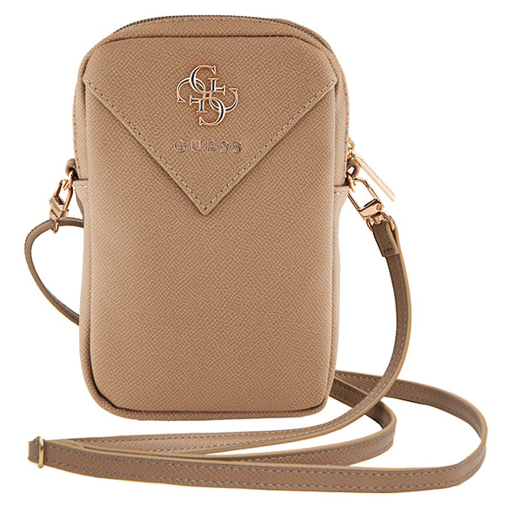 Τσάντα Κινητού Τηλεφώνου Universal, Guess, Triangle 4G, Χρυσή