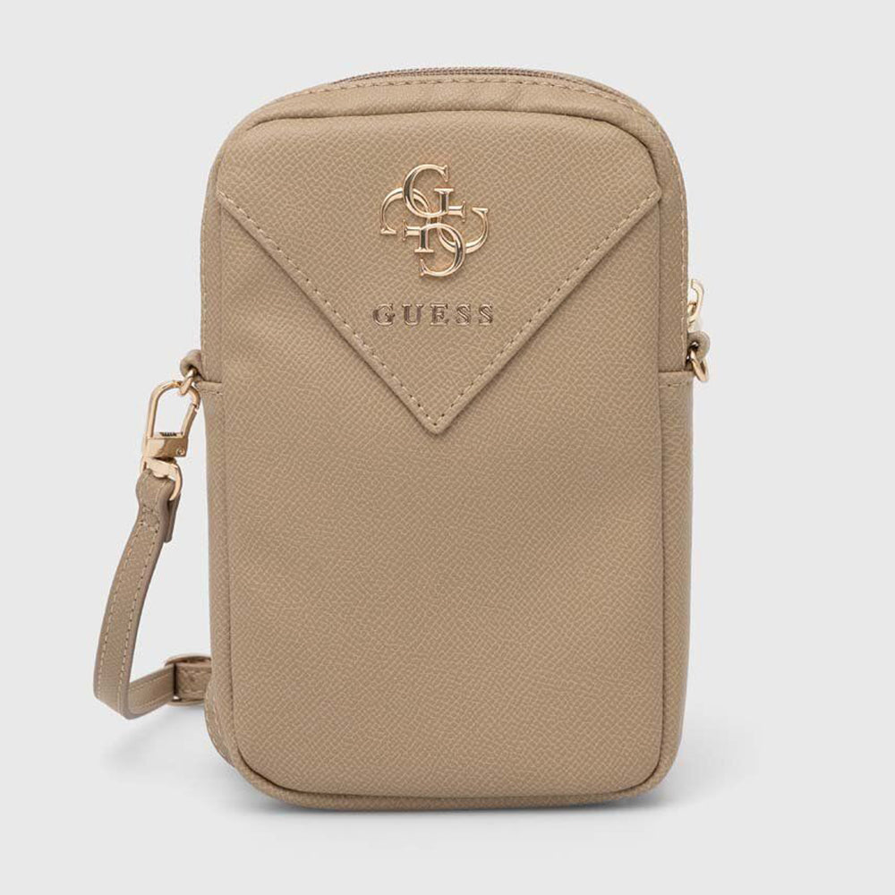 Τσάντα Κινητού Τηλεφώνου Universal, Guess, Triangle 4G, Χρυσή