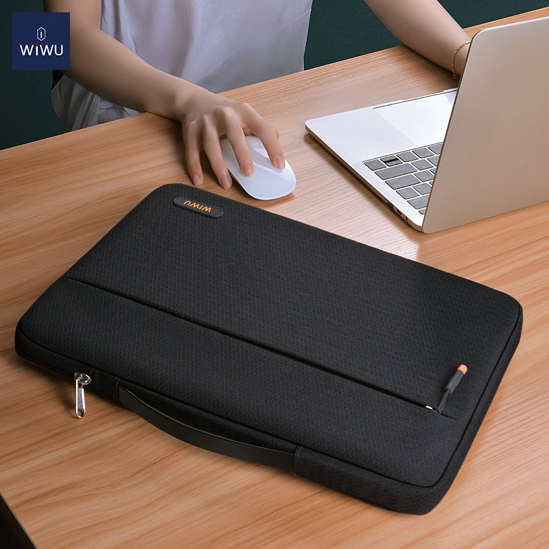 WiWu Pilot Sleeve Laptop 15.4inch Laptop τσάντα, Μαύρο 