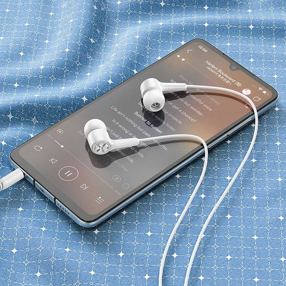 Handsfree 3.5mm HOCO M104, Λευκό 