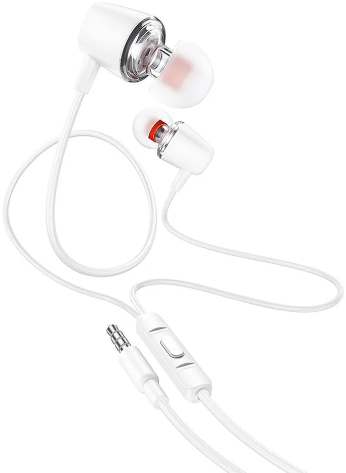 Handsfree 3.5mm HOCO M107, Λευκό