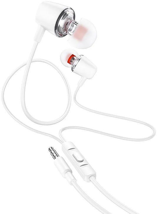 Handsfree 3.5mm HOCO M107, Λευκό