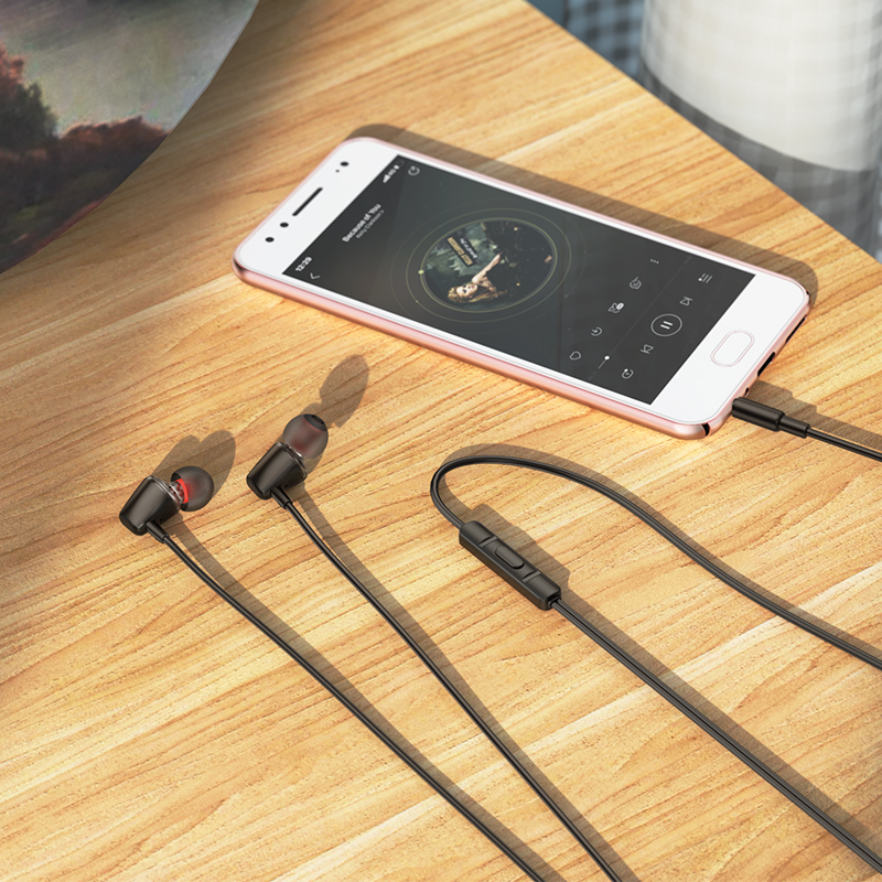 Handsfree 3,5 mm HOCO M107, Μαύρο
