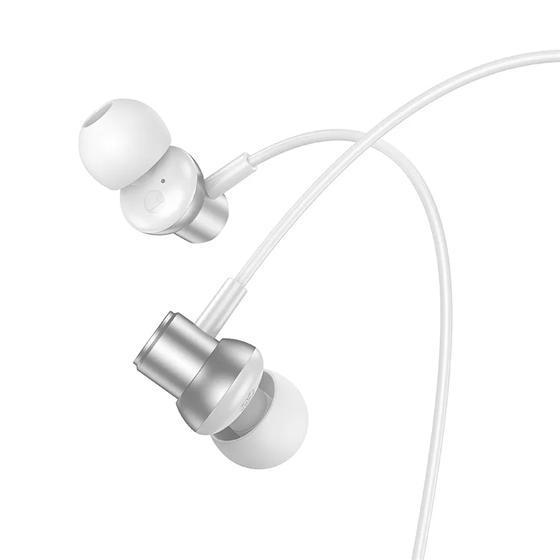 Handsfree 3.5mm HOCO M110, Ασημί