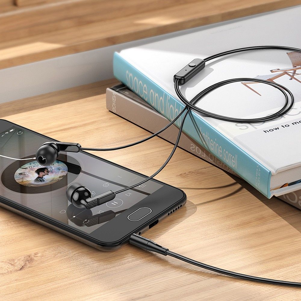 Handsfree 3.5mm HOCO M121, Μαύρο