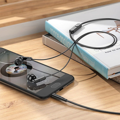 Handsfree 3.5mm HOCO M121, Μαύρο