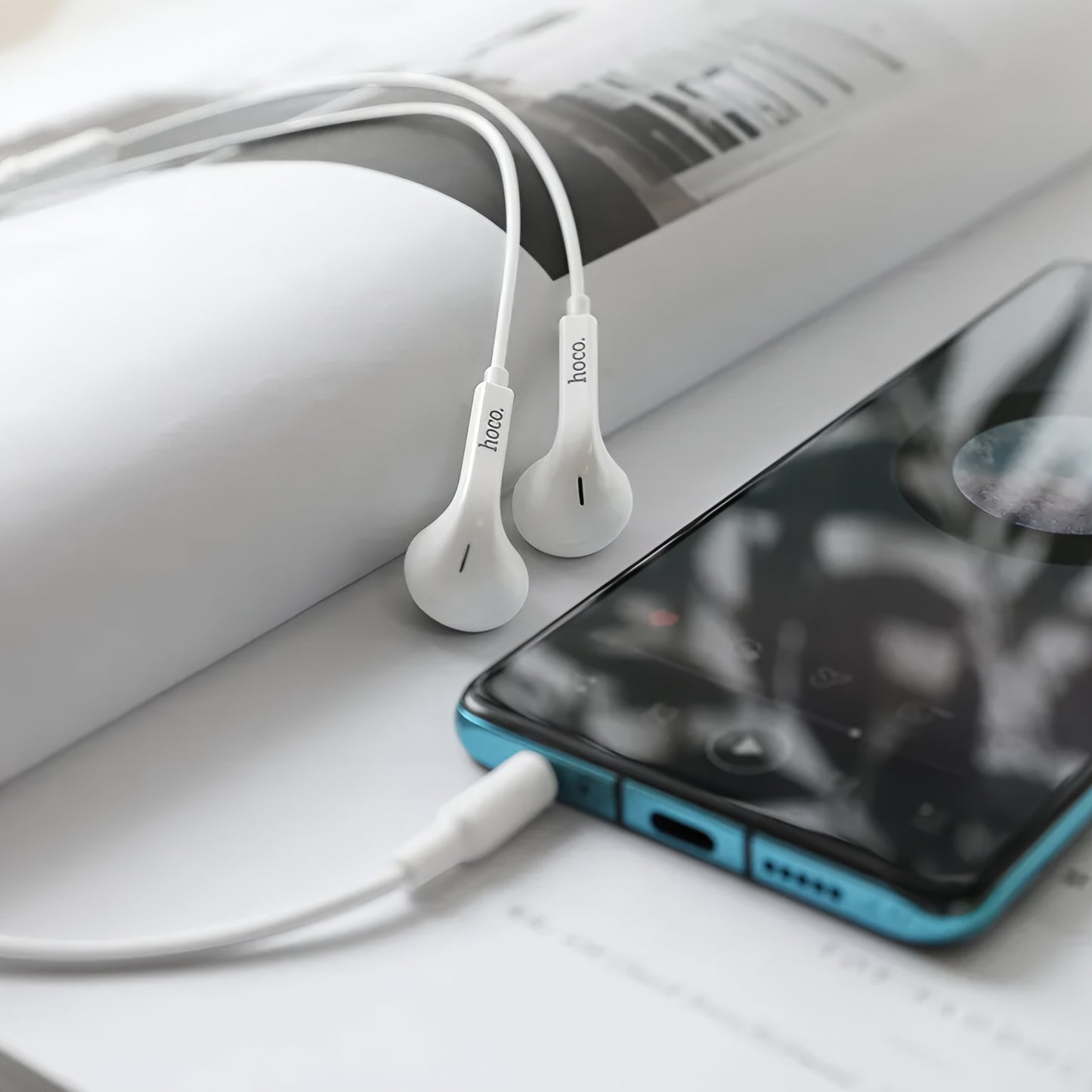 Handsfree 3.5mm HOCO M73, Λευκό