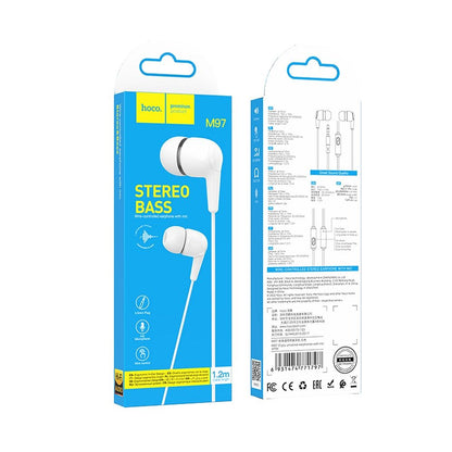 Handsfree 3.5mm HOCO M97, Λευκό