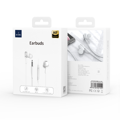 Handsfree 3.5mm WiWu EB310, Λευκό 