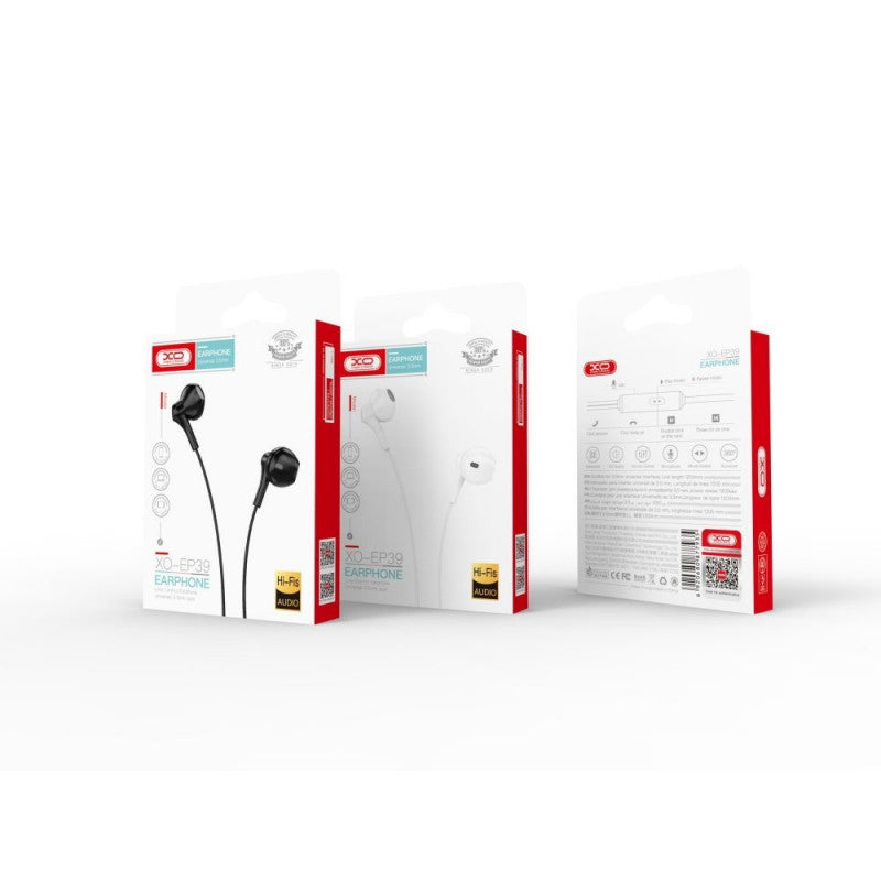 Handsfree 3.5mm XO Design EP39, Μαύρο