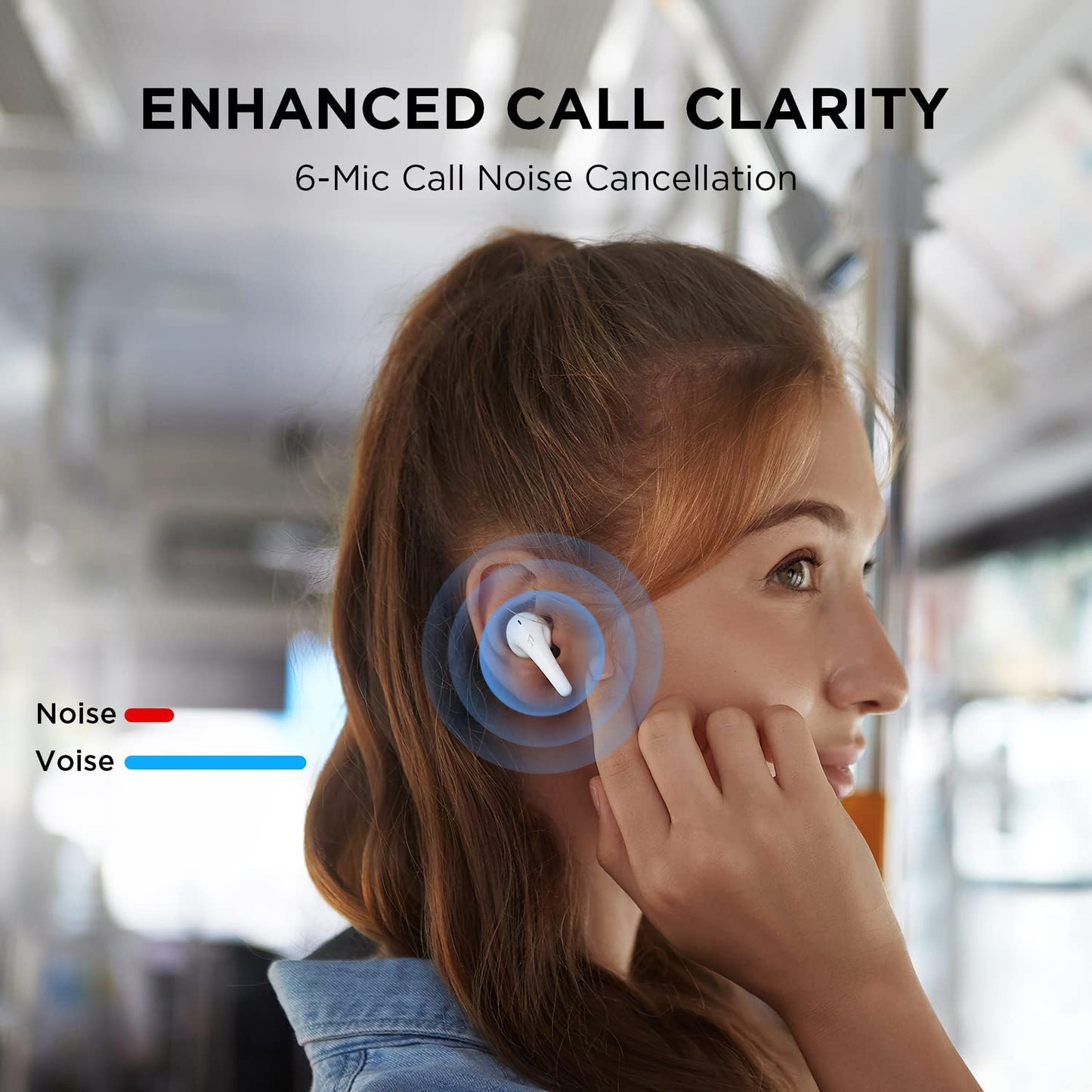 Bluetooth handsfree 1More Aero ES903, TWS, ANC, Λευκό