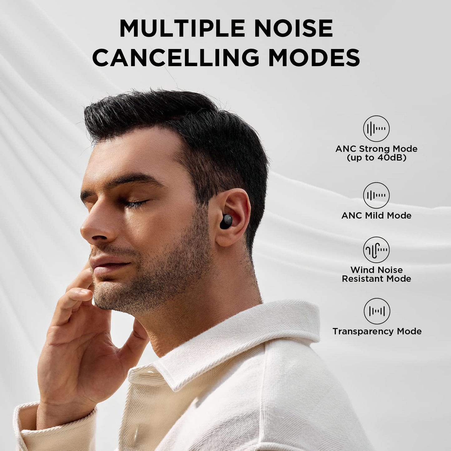 Bluetooth handsfree 1More ComfoBuds ComfoBuds Mini ES603, TWS, Μαύρο 