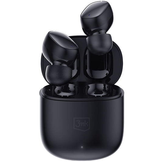 Handsfree Bluetooth 3MK FlowBuds, TWS, Negru