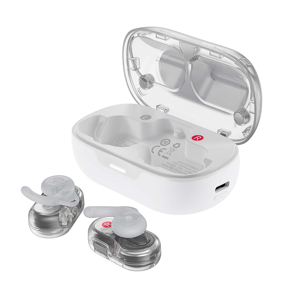 Handsfree Bluetooth Acefast Acefit Neo, TWS, Λευκό
