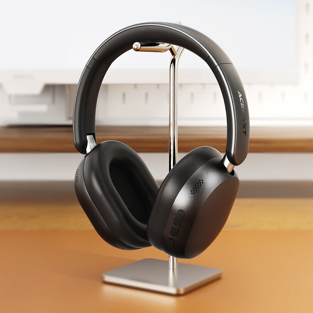 Handsfree Bluetooth Acefast H12, A2DP, ANC, Μαύρο