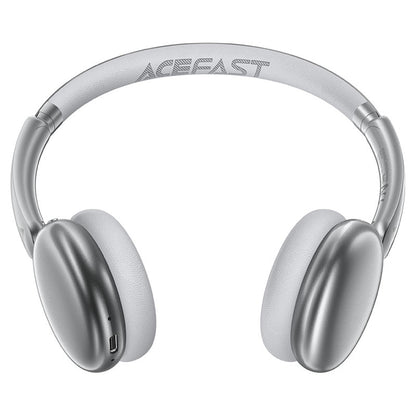 Handsfree Bluetooth Acefast H8, A2DP, ANC, Ασημί