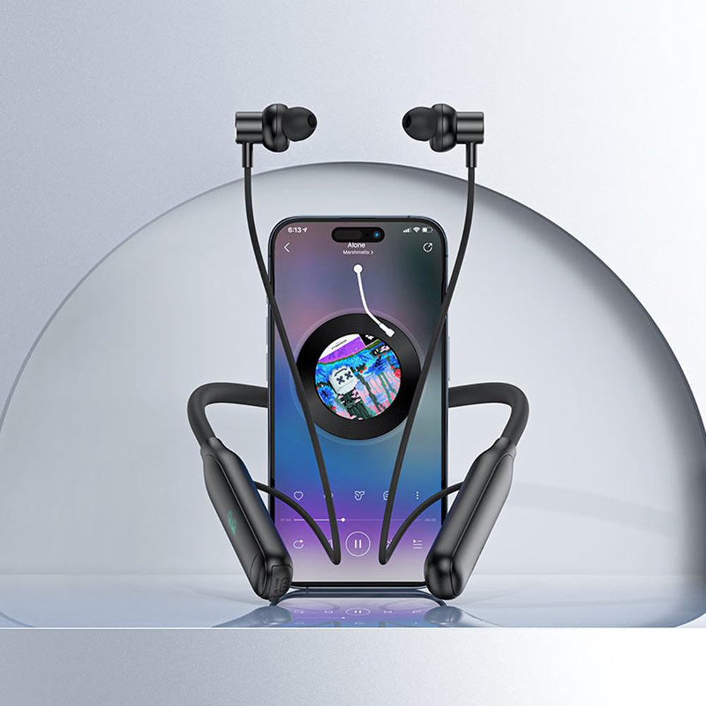 Handsfree Bluetooth Acefast N4, A2DP, Μαύρο