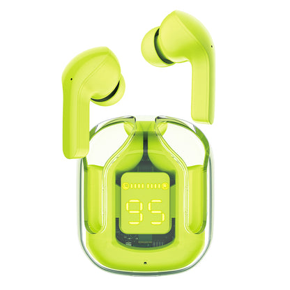 Handsfree Bluetooth Acefast T6, TWS, Πράσινο