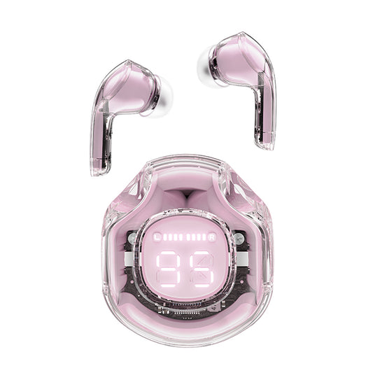 Handsfree Bluetooth Acefast T8, TWS, Ροζ