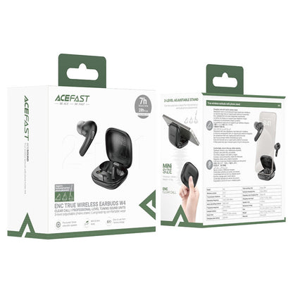 Handsfree Bluetooth Acefast W4, TWS, Μπεζ