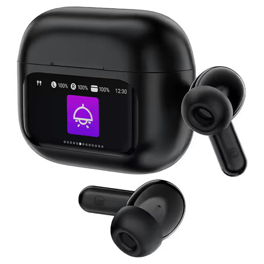Handsfree Bluetooth Acefast W6, TWS, ANC, Μαύρο