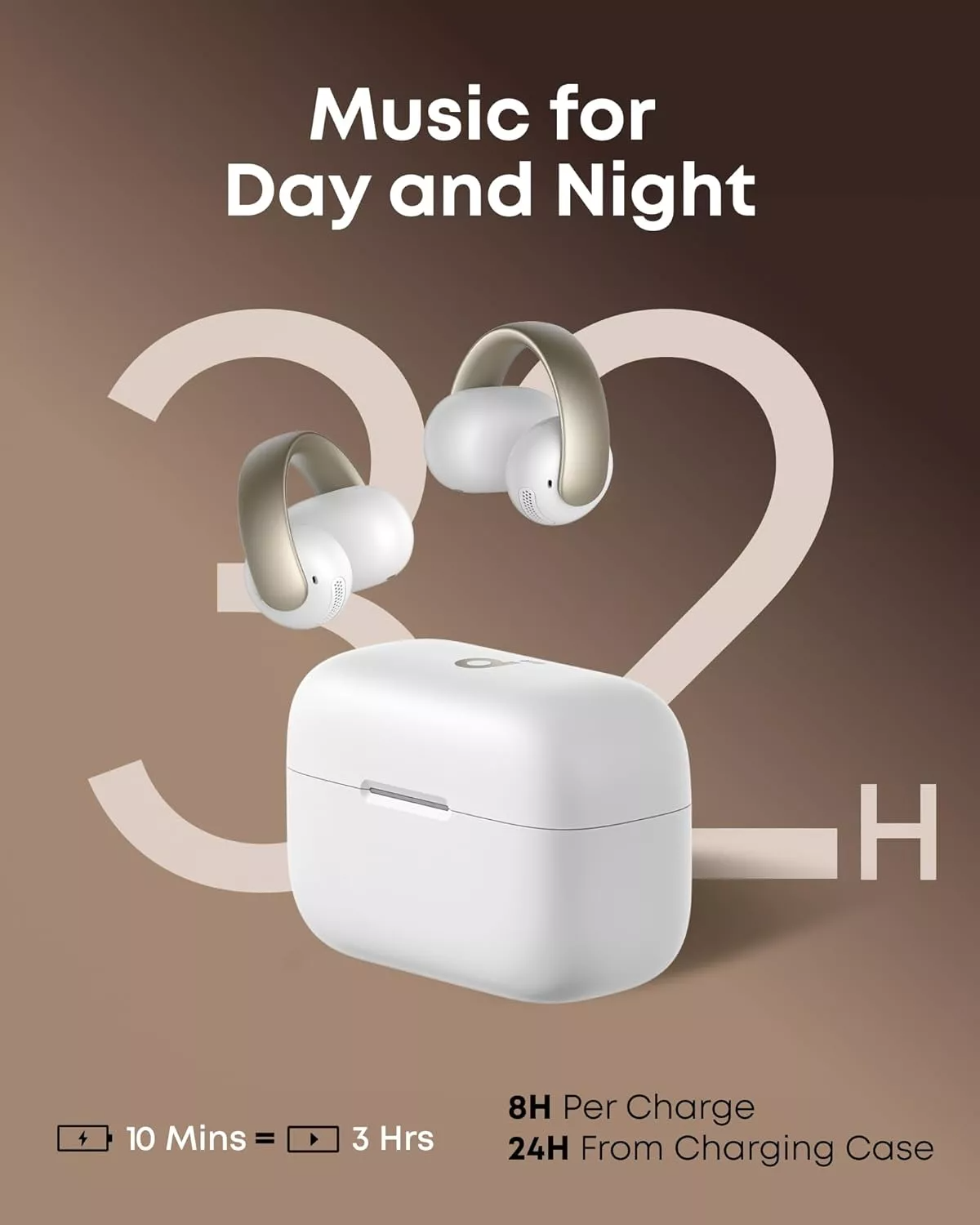 Handsfree Bluetooth Anker Soundcore AeroClip, TWS, White A3388G21