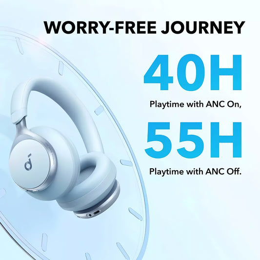 Bluetooth Handsfree Bluetooth Anker SoundCore Space On, πολλαπλών σημείων, A2DP, ANC, μπλε A3035G31