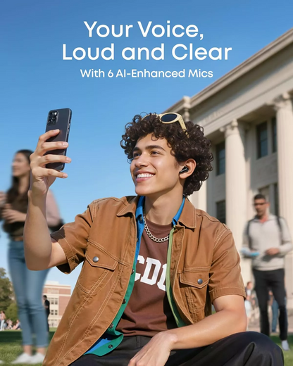 Ασύρματα ακουστικά Bluetooth Anker SoundCore R60i, TWS, ANC, Μαύρο D1202G11