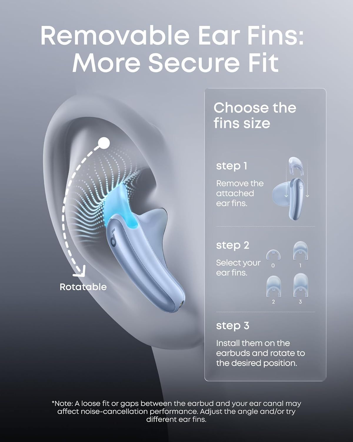 Ασύρματα ακουστικά Bluetooth Anker SoundCore Liberty Buds, TWS, ANC, Μπλε D1200G31