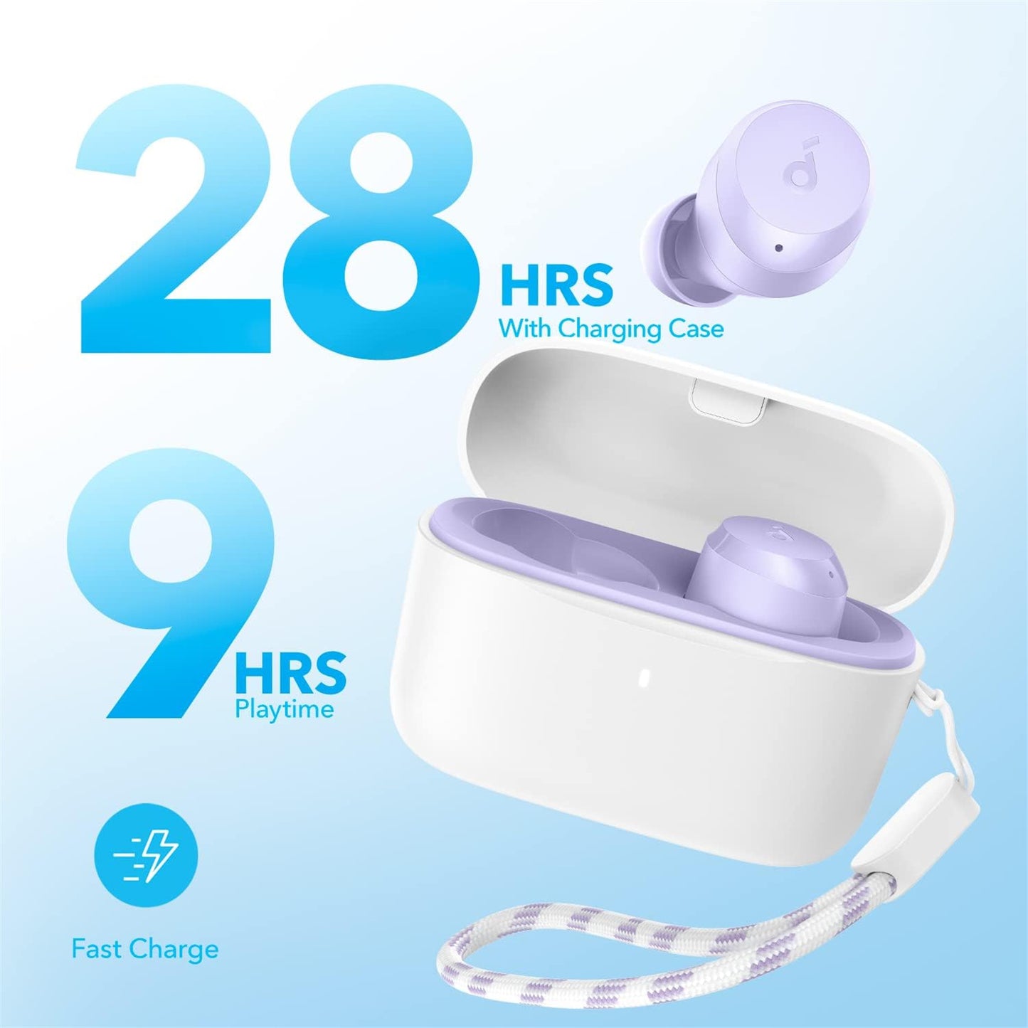 Handsfree Bluetooth Anker SoundCore A25i, TWS, Μοβ A3948GQ2