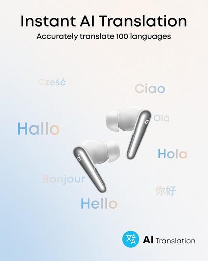 Handsfree Bluetooth Anker Soundcore Liberty 4 Pro, TWS, ANC, Λευκό A3954G21