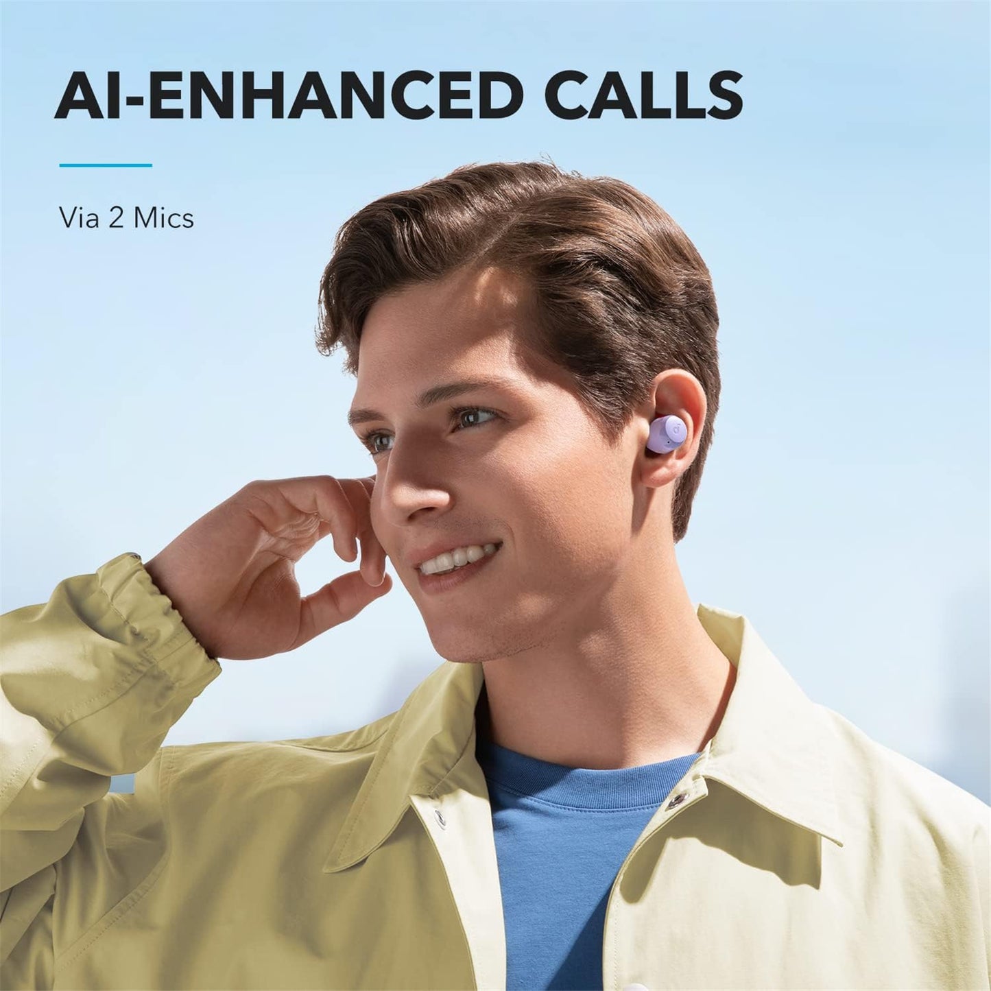 Handsfree Bluetooth Anker SoundCore A25i, TWS, Μοβ A3948GQ2