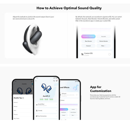 Handsfree Bluetooth Anker SoundCore AeroFit 2, TWS, Μπλε A3874G31