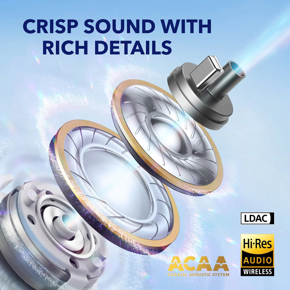 Handsfree Bluetooth Anker SoundCore Liberty 4, TWS, ANC, Λευκό A3953G21