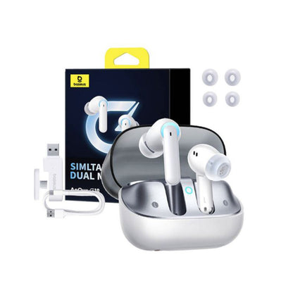 Handsfree Bluetooth Baseus AeQur G10, TWS, White A00055400221-00