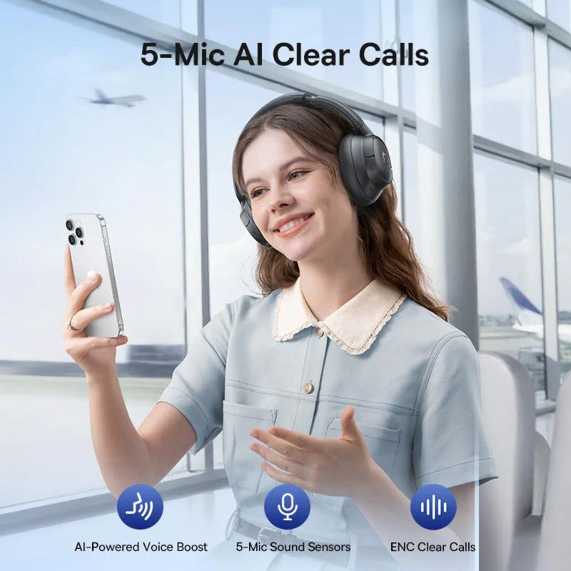 Handsfree Bluetooth Baseus Bass BH1 NC, MultiPoint, A2DP, ANC, Μαύρο A0203703