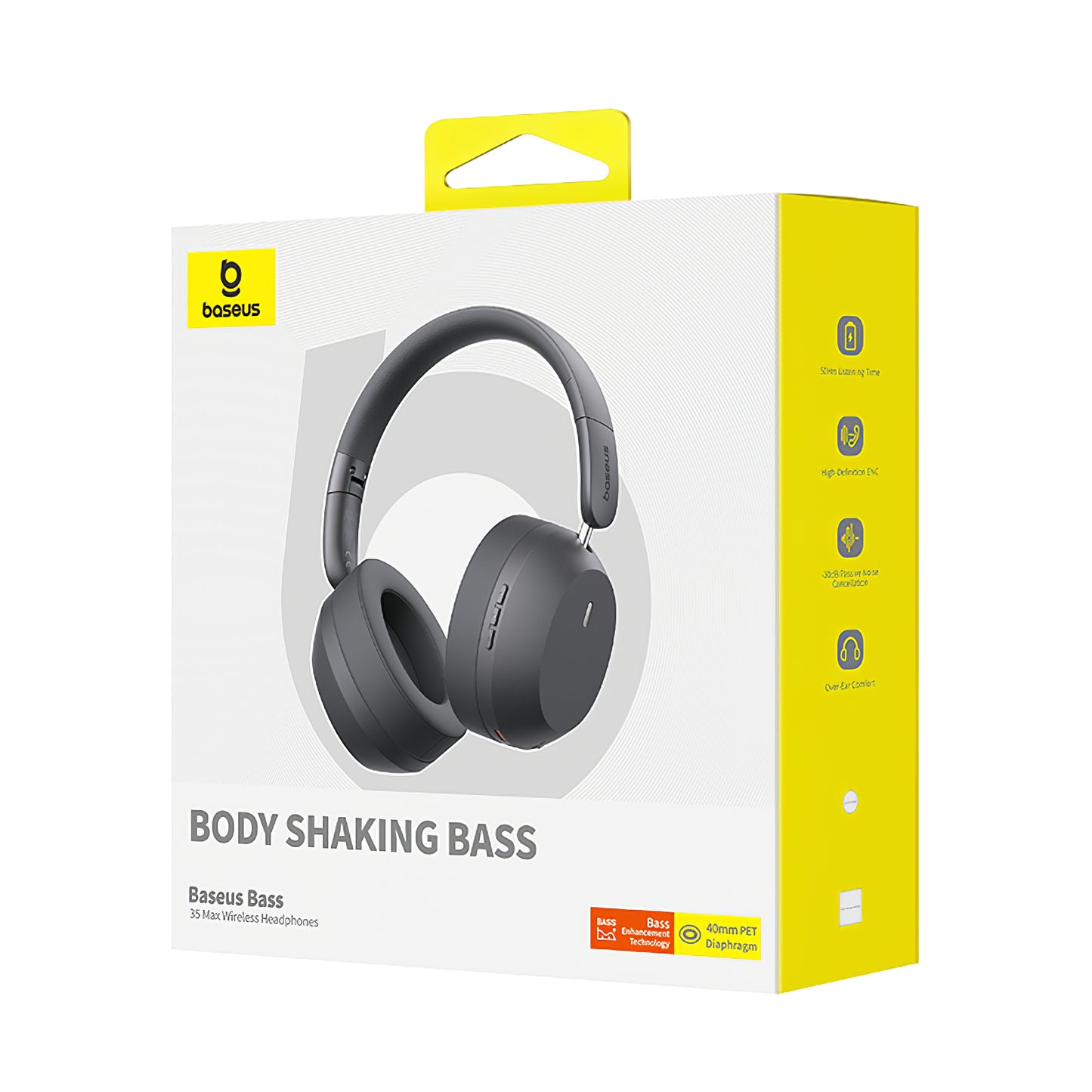 Handsfree Bluetooth Baseus Bass 35 Max, A2DP, Γκρι A00070800821-00