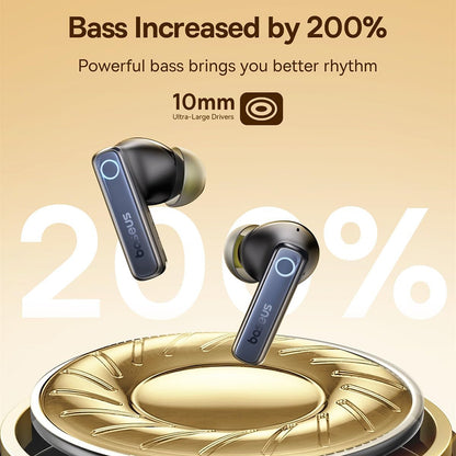 Handsfree Bluetooth Baseus Bowie 35, TWS, Μαύρο A00073800123-00