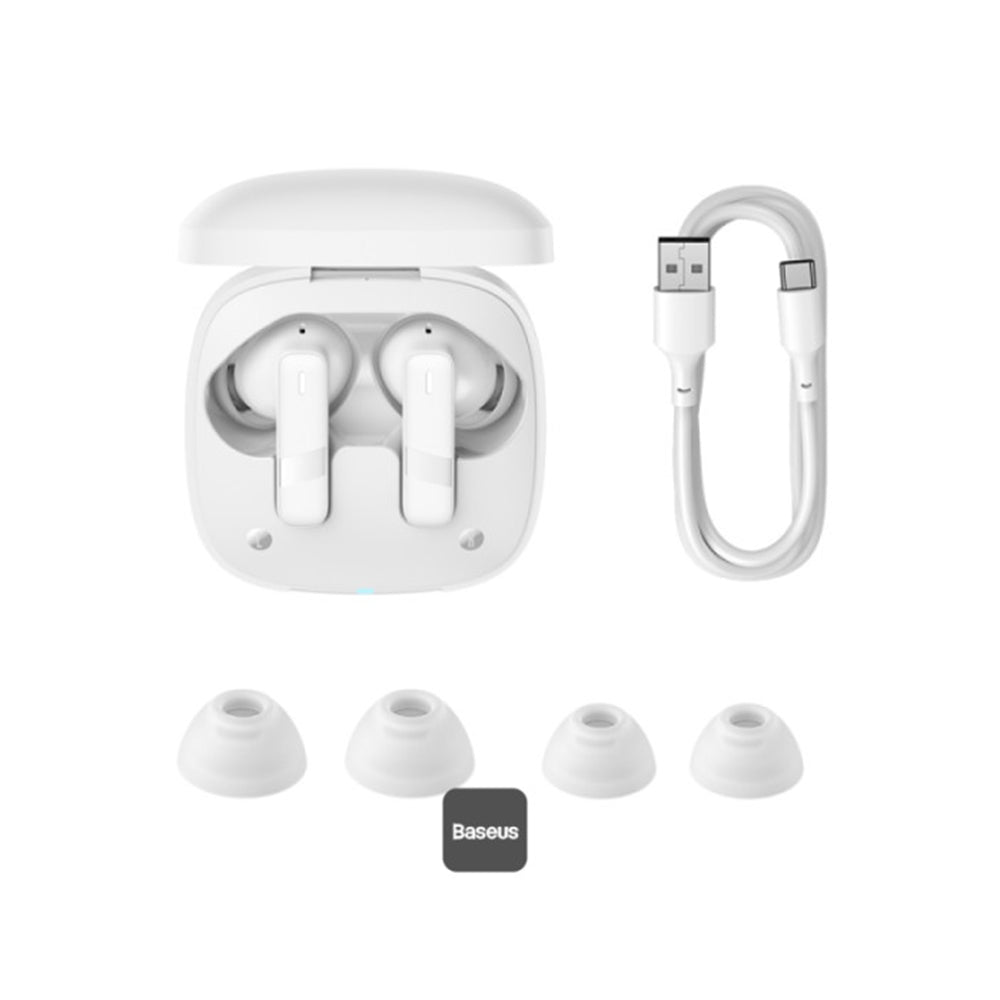 Handsfree Bluetooth Baseus Bowie E20, TWS, Λευκό A00069700223-00