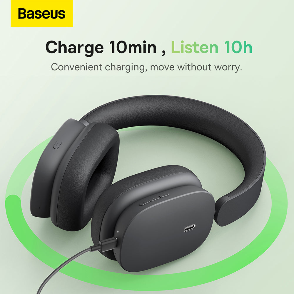 Handsfree Bluetooth Baseus Bowie H1, A2DP, ANC, Κρεμ NGTW230202