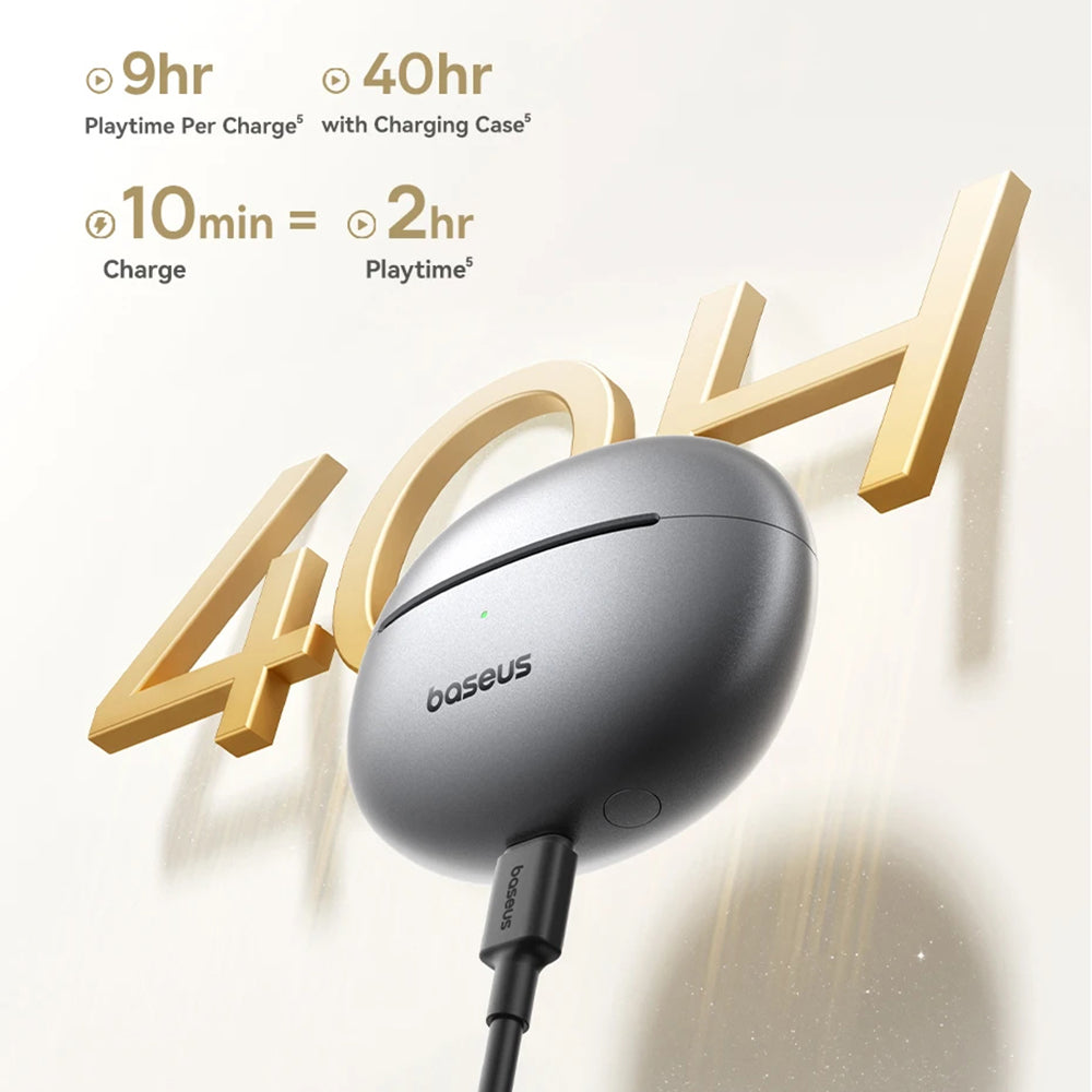 Handsfree Bluetooth Baseus Bowie MC1 Pro, TWS, MultiPoint, Μαύρο A0102503