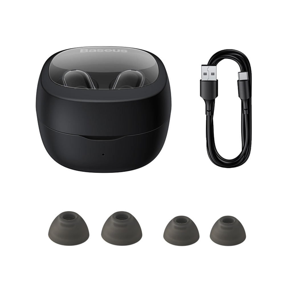 Handsfree Bluetooth Baseus Bowie WM02, TWS, Μαύρο NGTW370201