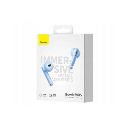Handsfree Bluetooth Baseus Bowie WX5, TWS, Μπλε A00051000313-00
