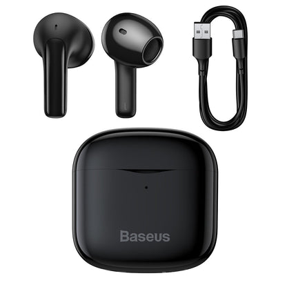 Handsfree Bluetooth Baseus E3, TWS, Μαύρο NGTWW080001 