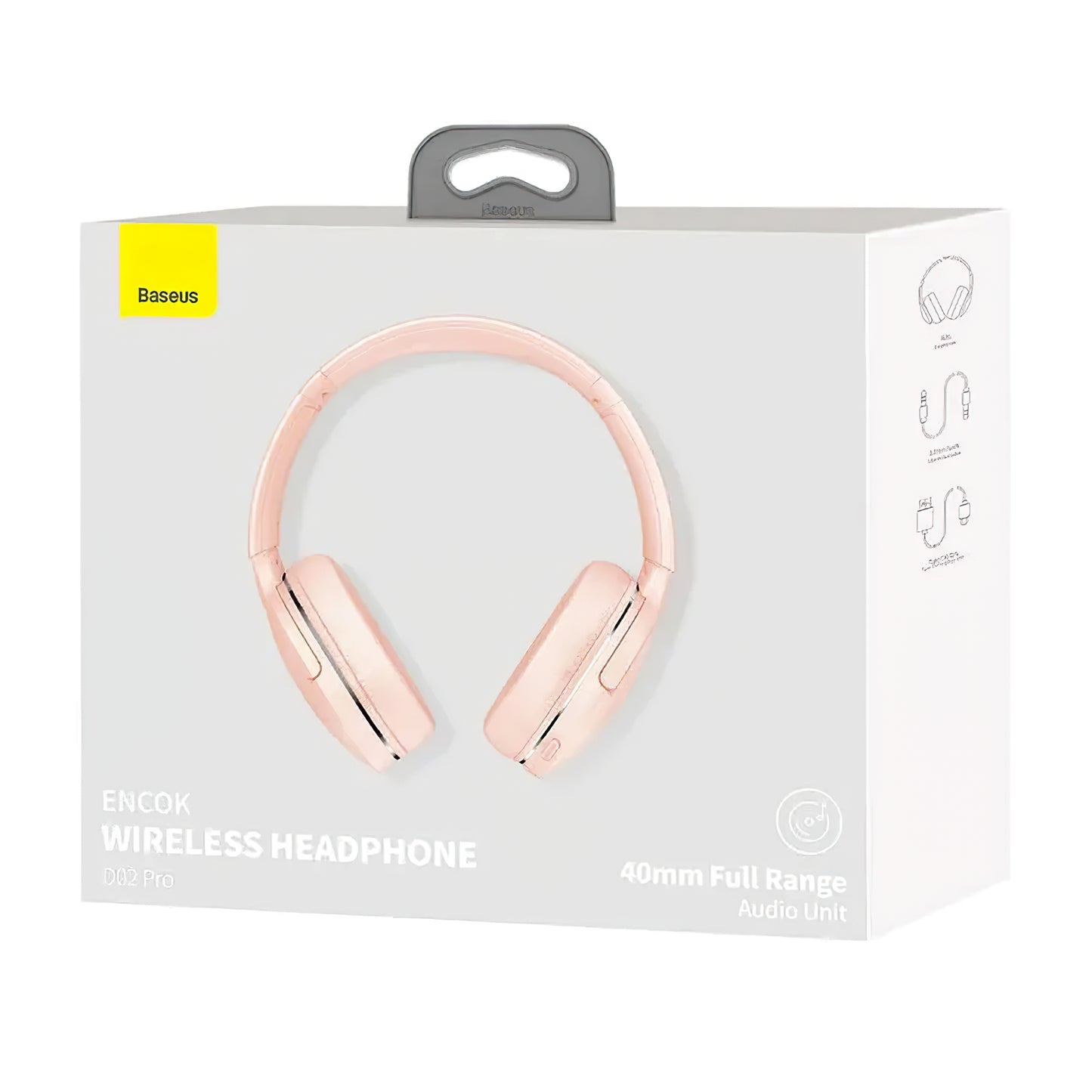 Handsfree Bluetooth Baseus Encok D02 Pro, MultiPoint, A2DP, Ροζ NGTD010304