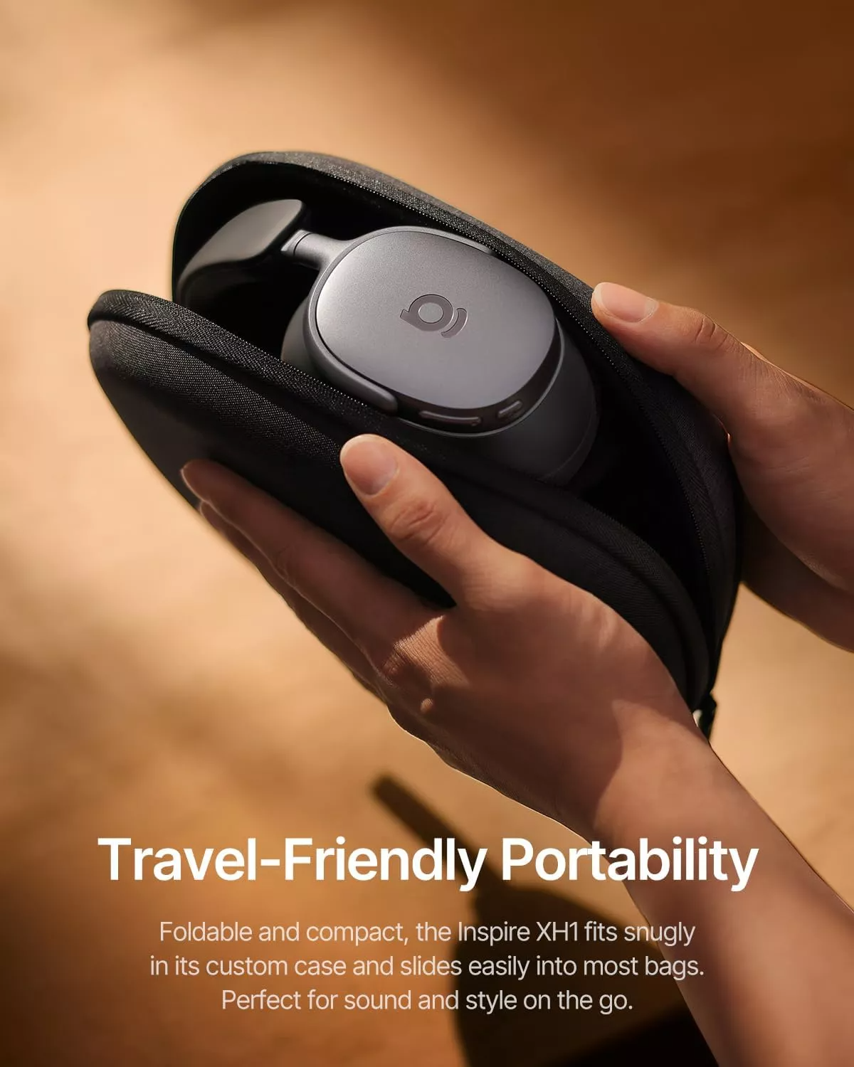 Handsfree Bluetooth Baseus Inspire XH1 Sound by Bose, A2DP, ANC, Μαύρο A00085701123-00